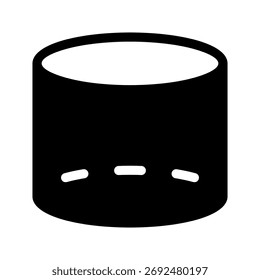 Ilustración de diseño de símbolo de Vector de icono de cilindro