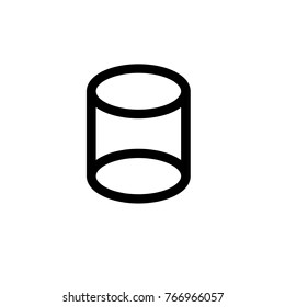  Cylinder icon,vector illustration. Flat design style. vector  cylinder icon illustration isolated on White background, cylinder icon Eps10. cylinder icons graphic design vector symbols.