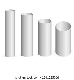 Cylinder on a white background