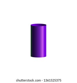 Cylinder on a white background