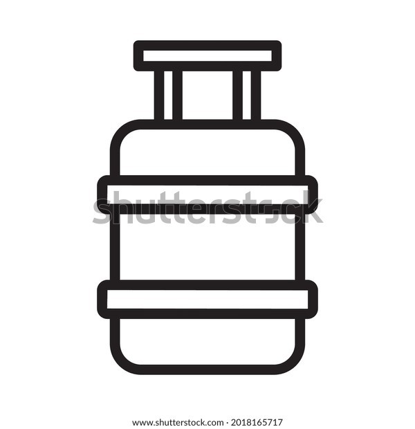 Cylinder Outline Bold Vector Icon Which Stock Vector (Royalty Free ...