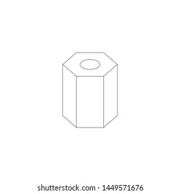 Cylinder screw cap line proper amount illustration