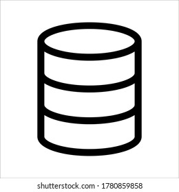 cylinder shape illustration vector graphic icon on white background