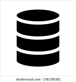 cylinder shape illustration vector graphic icon on white background
