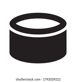 cylinder shape illustration vector graphic icon 