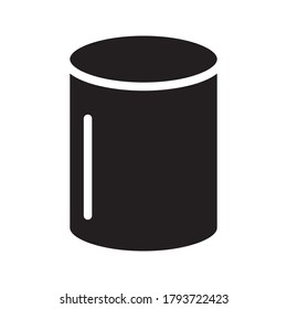 cylinder shape illustration vector graphic icon 