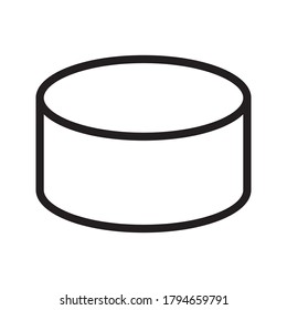 cylinder shape illustration vector graphic icon 