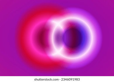 forma del cilindro con fondo de efecto neón. fondo geométrico abstracto con línea circular. ilustración vectorial eps 10. forma circular de las luces de neón púrpura  
