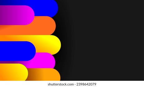 Cylinder stack 3d shadows over empty copy space presentation template background