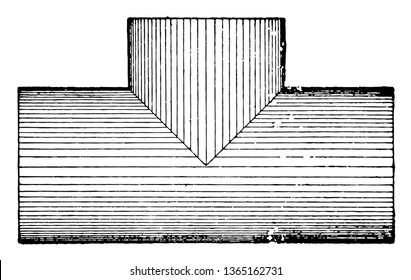 Zylinder ist ein Typ von Zylinder-Zubehör, das T-förmig ist und drei Ausgänge, Vintage-Linien-Zeichnung oder Graviergrafik hat.