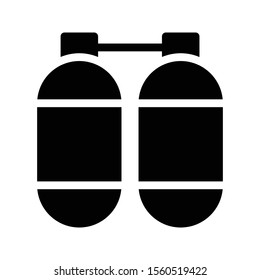 cylinder vector glyph flat icon 