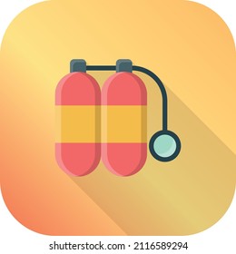 ilustración del vector del cilindro en un fondo transparente.Símbolos de calidad superior.Icono plano de línea del vector para el diseño de concepto y gráfico.
