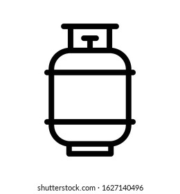 cylinder vector thin line icon 