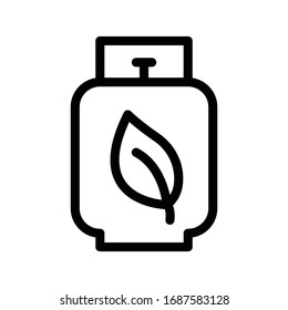 cylinder vector thin line icon 