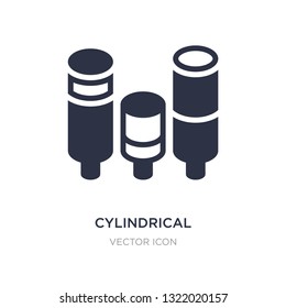 cylindrical data graphic icon on white background. Simple element illustration from Business concept. cylindrical data graphic sign icon symbol design.