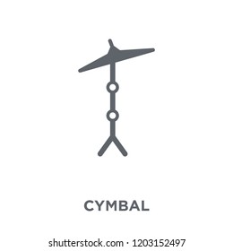 Cymbal icon. Cymbal design concept from Music collection. Simple element vector illustration on white background.