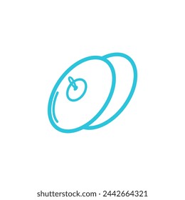 Cymbal icon. Isolated on white background. From blue icon set