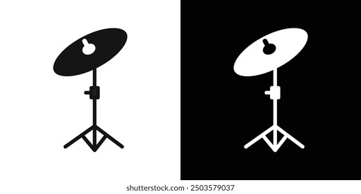 Cymbal icon line art vector