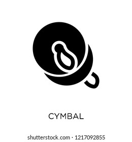 Cymbal icon. Cymbal symbol design from Music collection. Simple element vector illustration on white background.