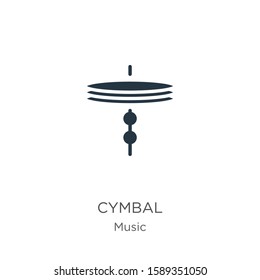 Cymbal icon vector. Trendy flat cymbal icon from music collection isolated on white background. Vector illustration can be used for web and mobile graphic design, logo, eps10