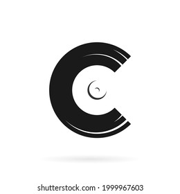 cymbal logo forming letter c symbol