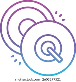 Cymbal vector icon. Can be used for printing, mobile and web applications.