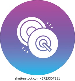 Ícono de Vector de platillo. Se puede utilizar para aplicaciones de impresión, móviles y de Web.