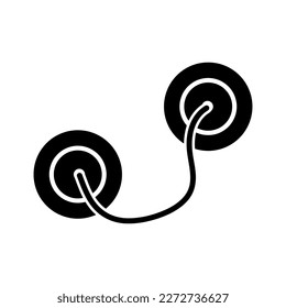 Cymbal vector trendy style illustration on white background..eps