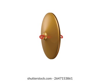 cymbals icon 3d illustration render