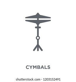 Cymbals icon. Cymbals design concept from Music collection. Simple element vector illustration on white background.