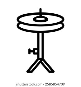 Cymbals icon illustration in line style. Perfect for website mobile app presentation. Suitable for any user interface and user experience