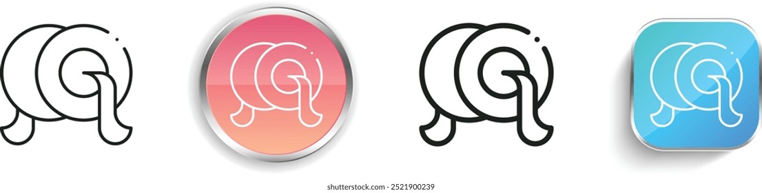 cymbals icon. Thin Linear, Regular and Button Style Design Isolated On White Background