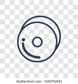 Cymbals icon. Trendy linear Cymbals logo concept on transparent background from Music collection