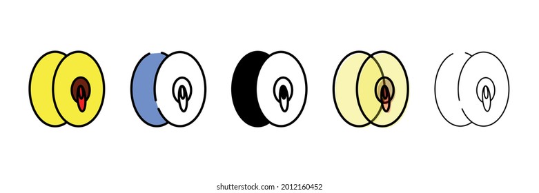 cymbals instrument vector type icon