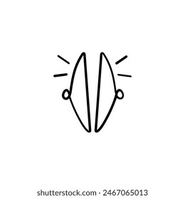 Cymbals Line Style Icon Design