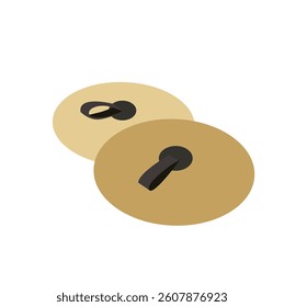 cymbals musical instrument.Crash ride cymbal