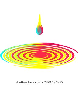 Cymk waterdrop design vector illustration 