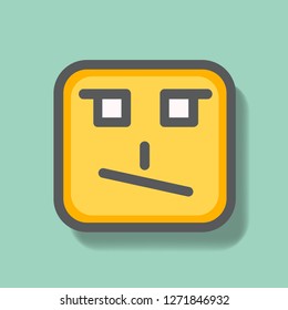 cynical face icon. Face Icon Vector. For MUlti Purpose