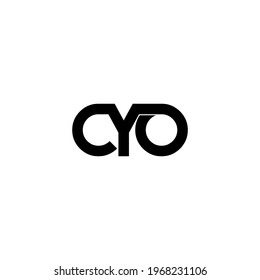 cyo original monogram letter logo design