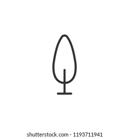 Cypress Garden Modern Simple Vector Icon