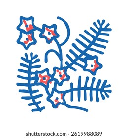 cypress liana doodle icon sketch vector. cypress liana sign. isolated symbol illustration