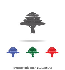 Cypress tree icon. Elements of trees in multi colored icons. Premium quality graphic design icon. Simple icon for websites, web design, mobile app, info graphics on white background