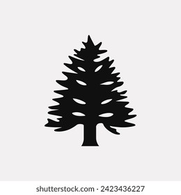 Cypress tree icon - Simple Vector Illustration