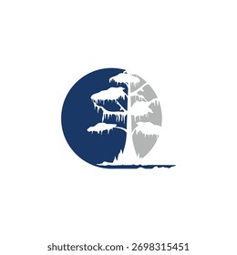 Cypress Tree Nature Logo Design