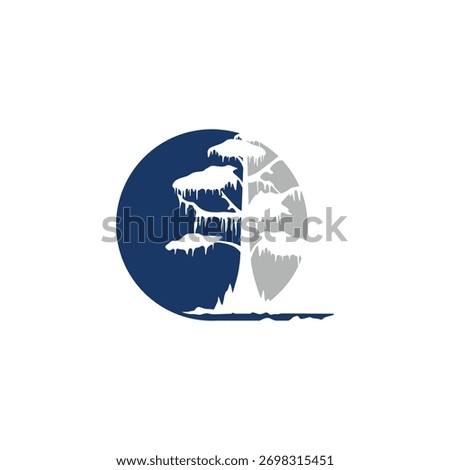 Cypress Tree Nature Logo Design