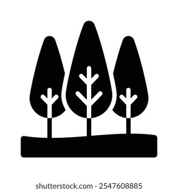 Ein Zypressenbaum, der dem Garten Grün und Schatten verleiht