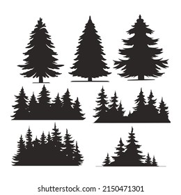 a cypress tree vector illustration