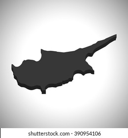 Cyprus - 3D map