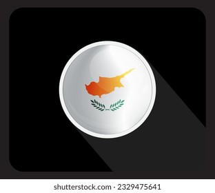 Icono de la bandera del Orgullo Glossy de Chipre
