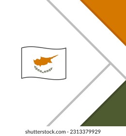 Cyprus Flag Abstract Background Design Template. Cyprus Independence Day Banner Social Media Post. Cyprus Cartoon